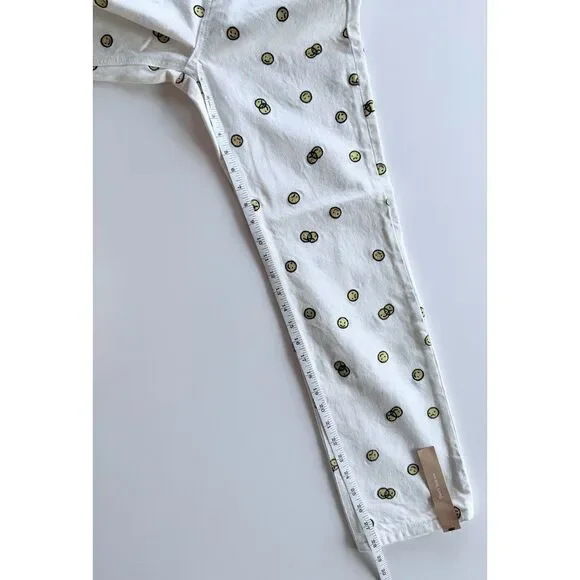 NWT Reformation Mixed Emotions High Rise Straight Leg Jeans in Vintage White 24